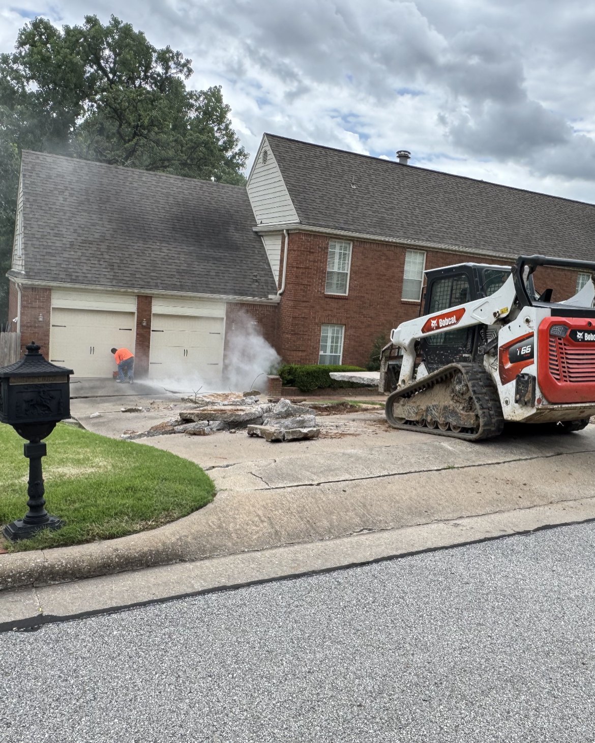 Concrete tear-out and replacement preparation in Oklahoma City, Oklahoma by Boyman Builds