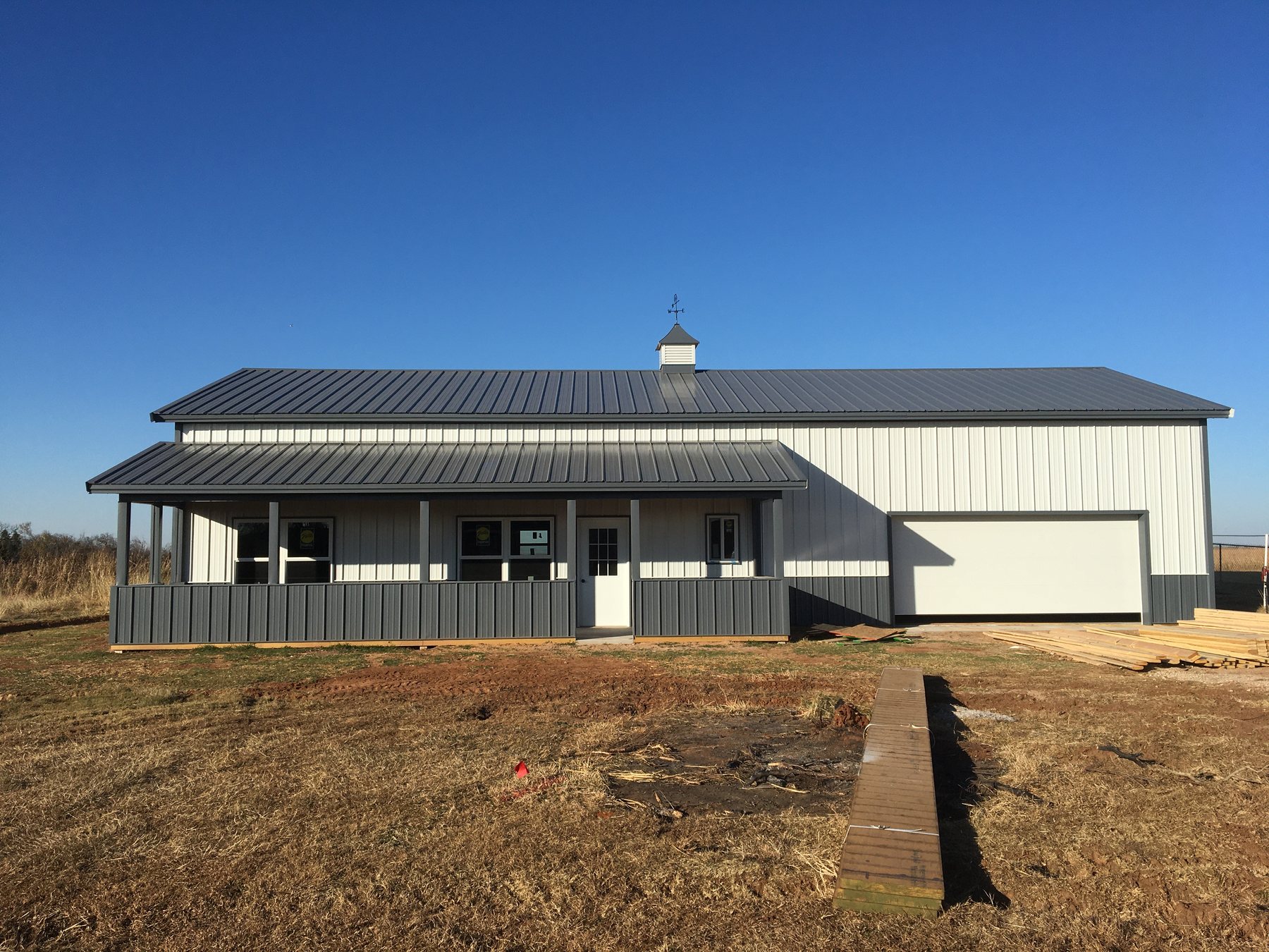 Barndominium in Edmond, Oklahoma metal building project