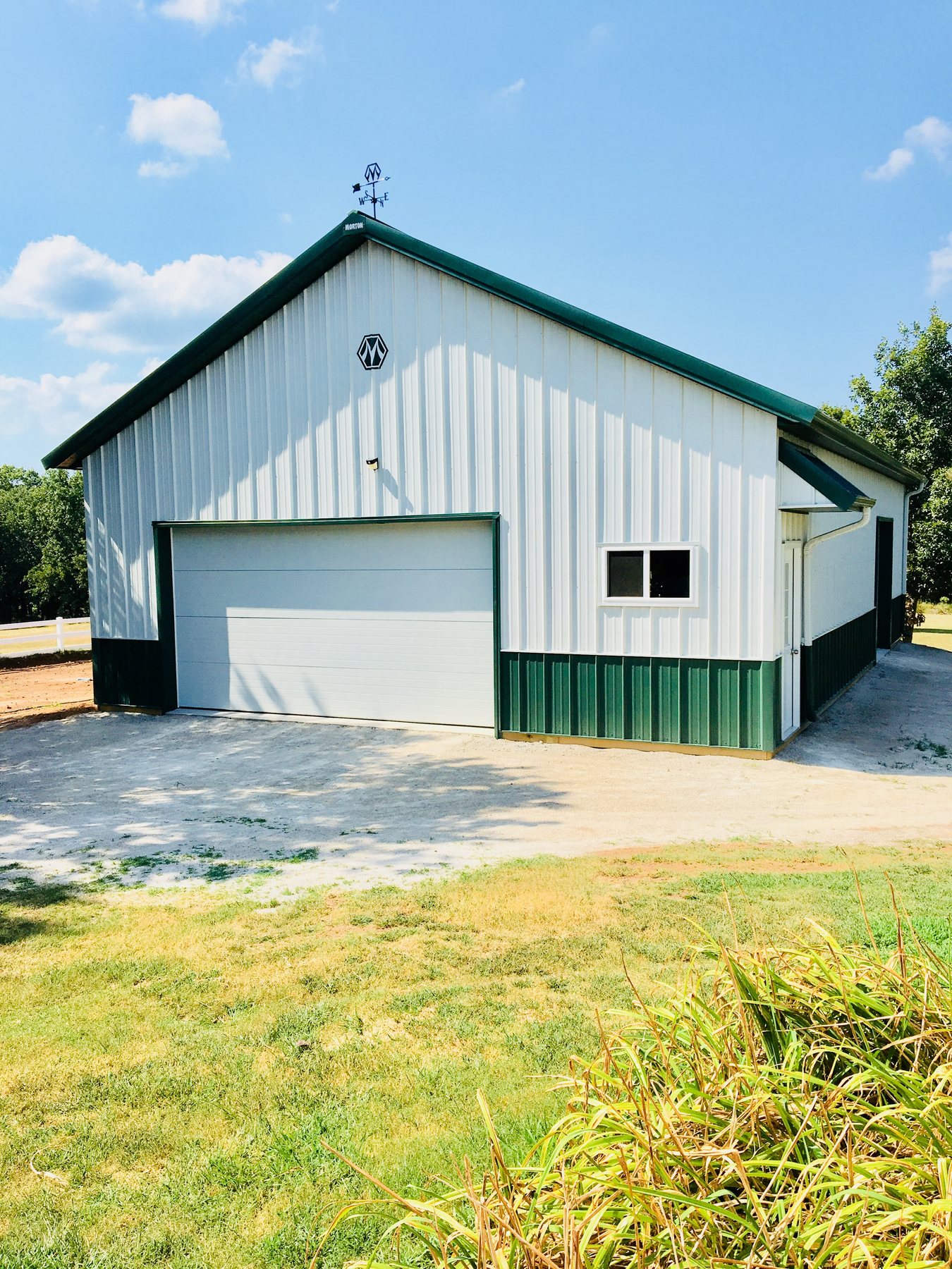 Hobby shop garage in Skiatook, Oklahoma metal building project