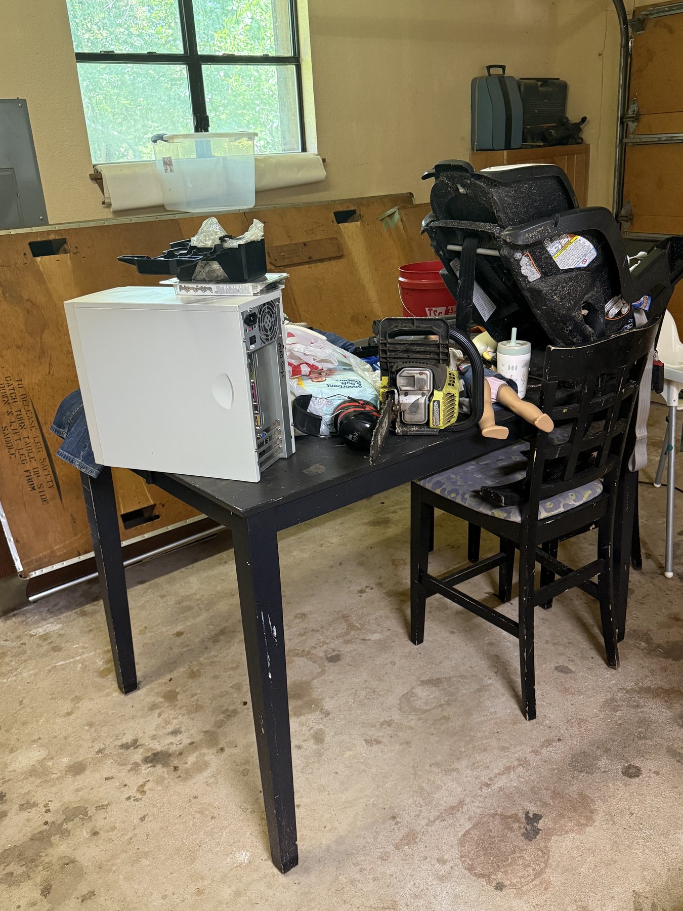 Junk removal in Edmond, Oklahoma garage cleanout project